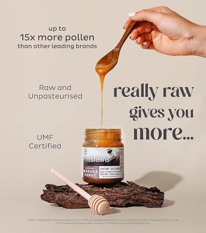 Steens Manuka Honey - MGO 830+ - Pure & Raw 100% Certified UMF 20+ Manuka Honey - Bottled and
