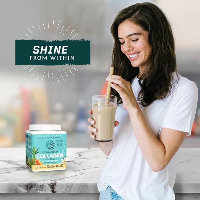 Vegan Collagen Protein Powder Plant-based | Hyaluronic Acid Minerals Biotin Soy Free Dairy Free