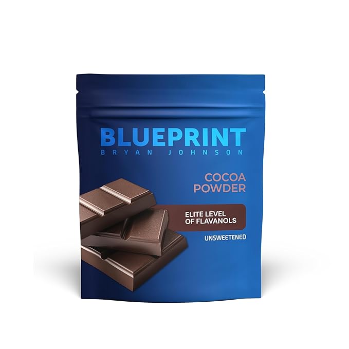Blueprint Bryan Johnson Non Dairy Cocoa Powder ??Elite Level Flavanols ??100% Pure Cocoa ??Low Fat