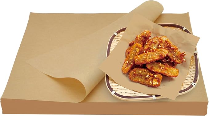 300 PCS Parchment Paper Sheets 12x12 Inch, Unbleached Parchment Paper for Baking, Non-Stick Precut