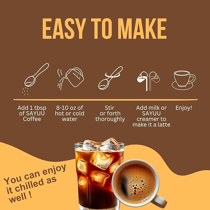 SAYUU Mushroom Coffee Blend ??Focus, Energy & Harmony ??Vegan, Functional Mushrooms, Cordyceps