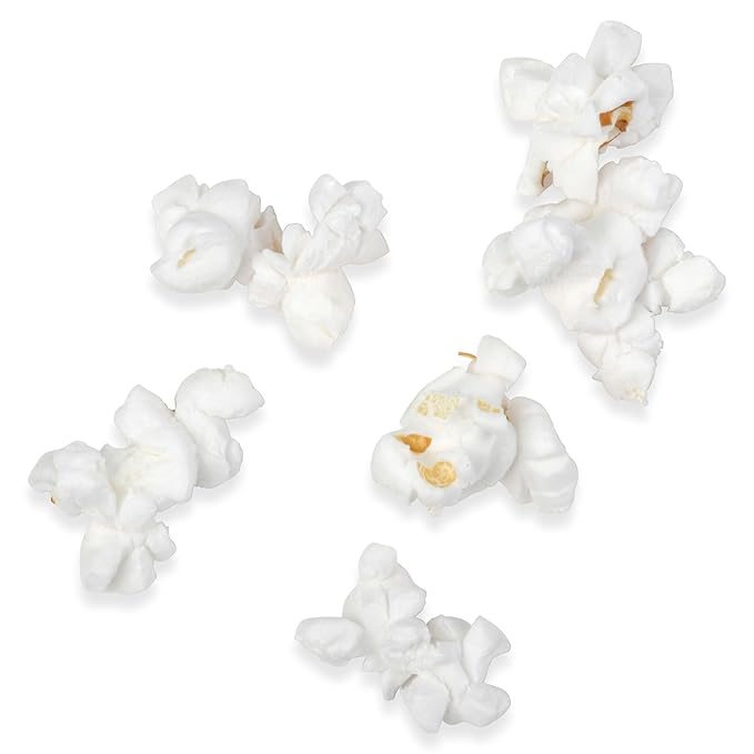 Princeton Popcorn White Butterfly Hulless Popcorn Kernels - Easy-Eating, Baby Small Tender Popping