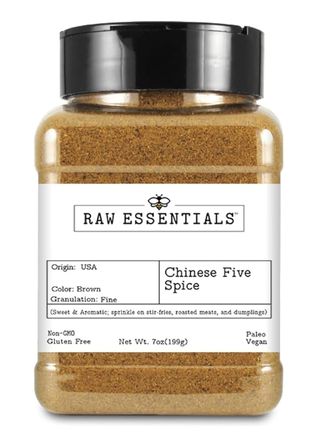 Raw Essentials Chinese 5 Spice ??Sweet and Aromatic Flavor for Stir Fries, Roasted Meats, Dumplings