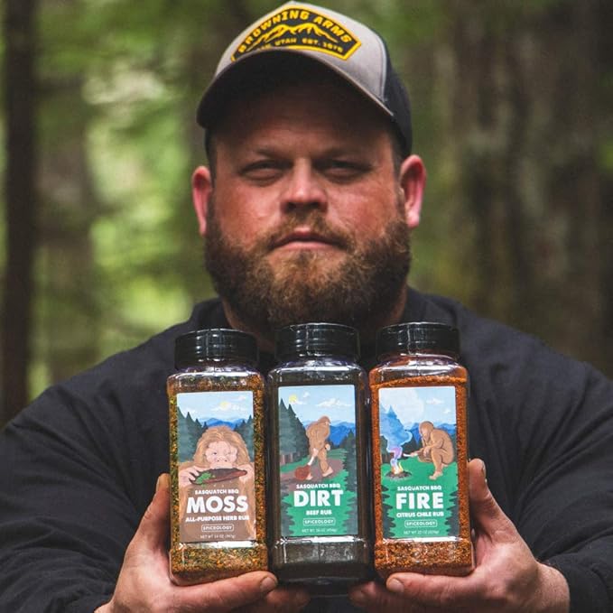 Spiceology & Sasquatch BBQ - Moss Seasoning - All-Purpose Herb Spice Rub - Use On: Pork, fish