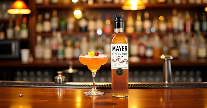 Mayer Premium Artisanal Hungarian Elderflower Syrup (Cordial) ??Award-Winning, Only Elderflowers