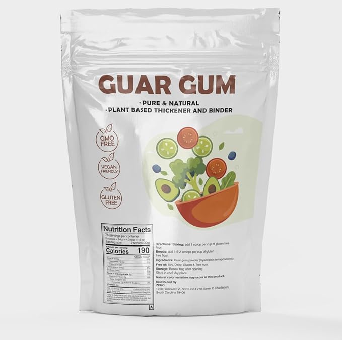 ZEHO Guar Gum Powder 10 lb Bag ??Non-GMO No Gluten Vegan Friendly Food Thickener for Cooking