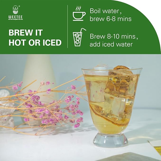 WT WEETEE Nettle Leaf Tea Bags, Made with 100% Pure Stinging Nettle Leaf, Natural Caffeine-free