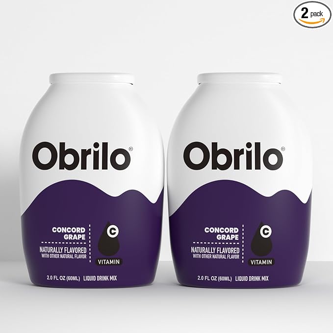 Obrilo Water Enhancer Liquid Flavoring Drops - ZERO Sugar/Calorie, Dye Free, Naturally Flavored
