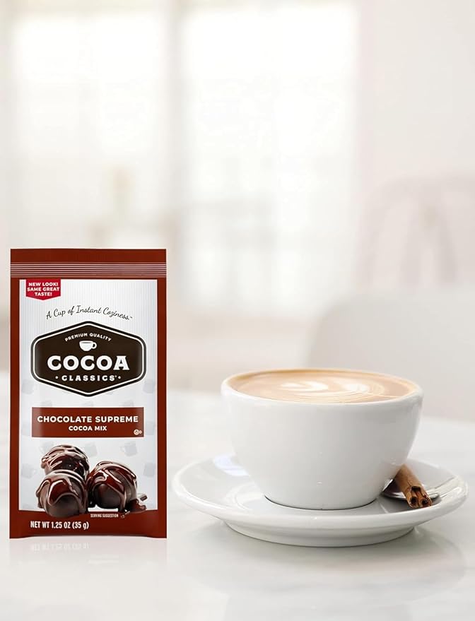 Hot Cocoa Mix Gift Set ??60 Count, 7 Flavors | Cozy Hot Chocolate Sampler Box for Students