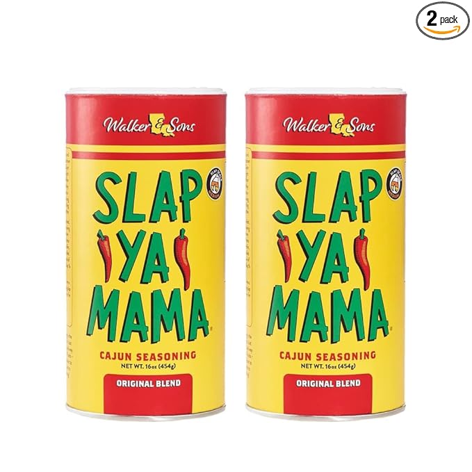 Slap Ya Mama Cajun Seasoning from Louisiana, Original Blend, No MSG and Kosher, 16 Ounce, Pack of 2