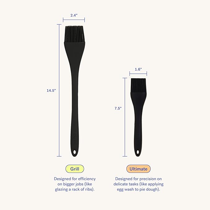 GIR: Get It Right Silicone Basting Brush – High Heat Resistant Kitchen Tool for Cooking, Grilling &