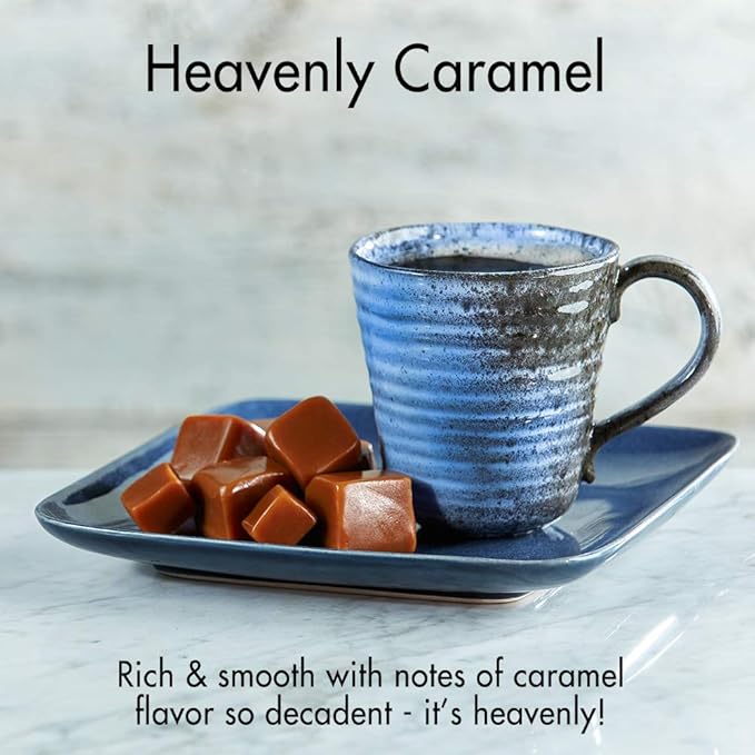 Door County Coffee, Heavenly Caramel, Sweet & Buttery Caramel Flavored Coffee, Medium Roast, Ground