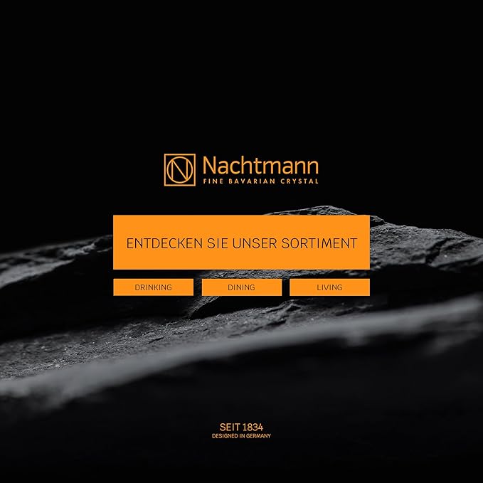 Nachtmann Noblesse Collection Iced Beverage Glasses, Crystal Glass Water Goblets, 15 Ounce, Beer