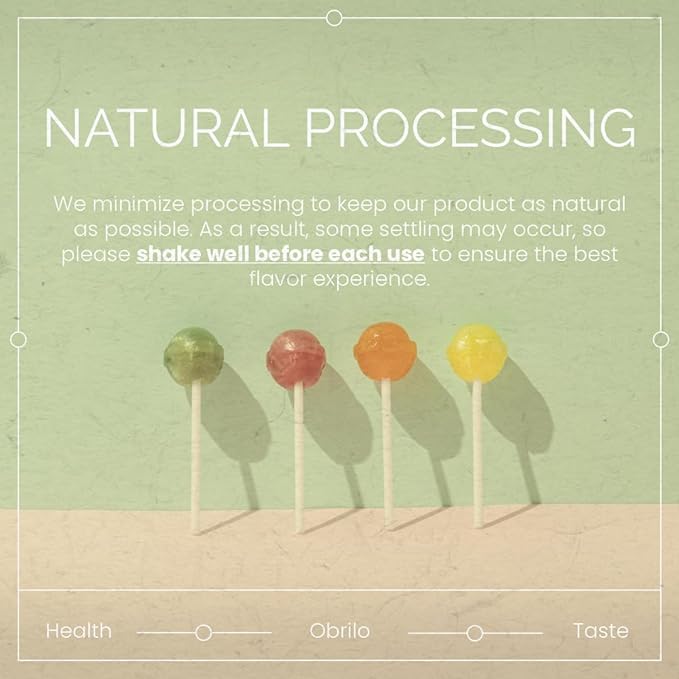 Obrilo Water Enhancer Liquid Flavoring Drops - ZERO Sugar/Calorie, Dye Free, Naturally Flavored