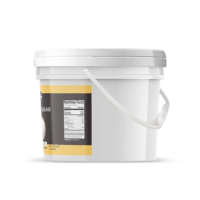 Birch & Meadow Granulated White Sugar, 1-Gallon Bucket Bulk Size, Cooking & Baking, Cookies & Cakes