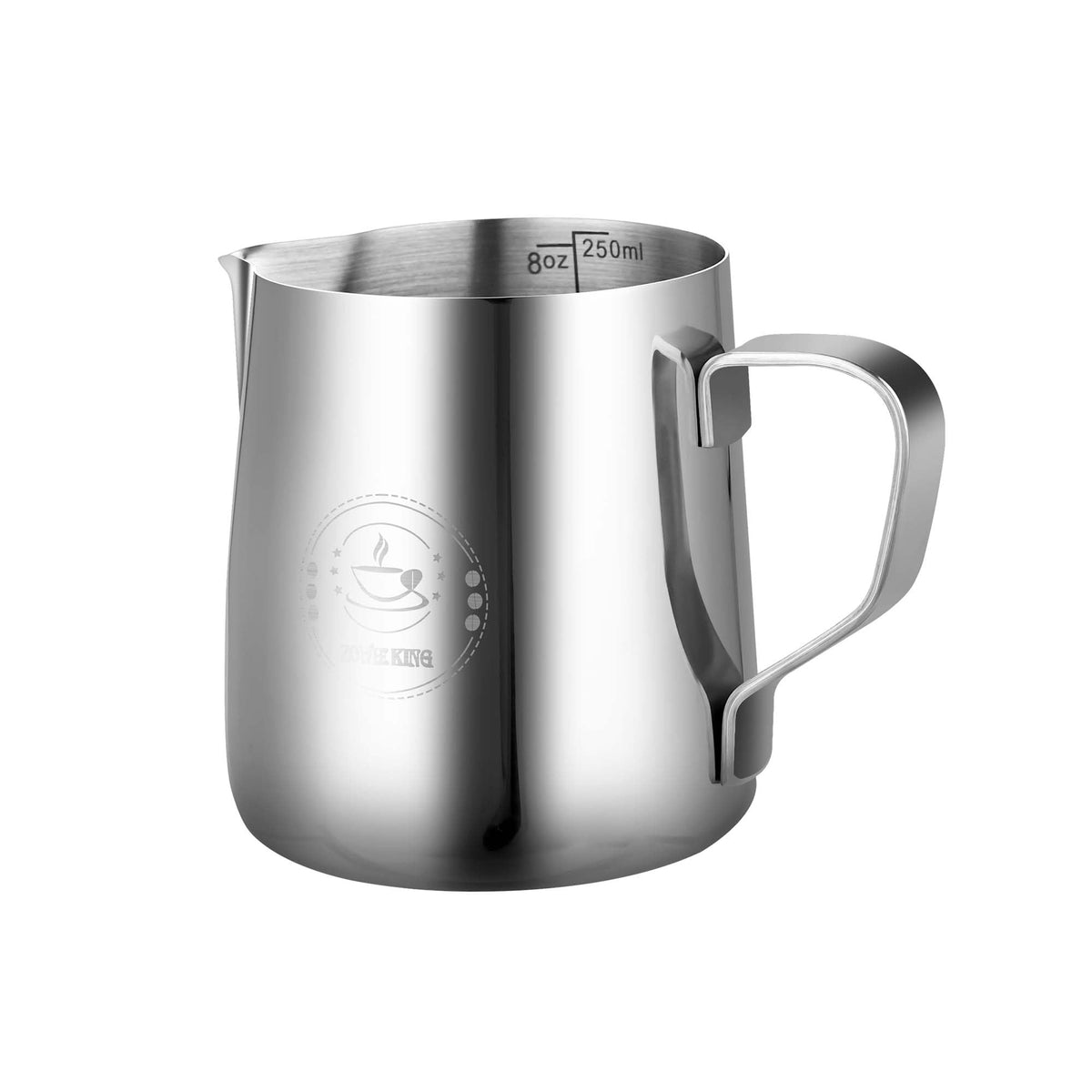 8oz Milk Frothing Pitcher, Stainless Steel Espresso Steamer Frother Cup
