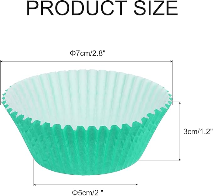 uxcell 300 Pcs Cupcake Liners, Muffins Paper Baking Cups Wrappers Standard Greaseproof for Baking