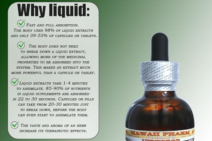 Garlic Alcohol-Free Liquid Extract, Organic Garlic (Allium sativum) Dried Powder Glycerite Hawaii
