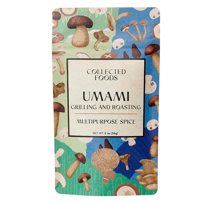 Umami Mushroom Salt by Collected Foods ??Gourmet Small-Batch Umami Seasoning with Shiitake and