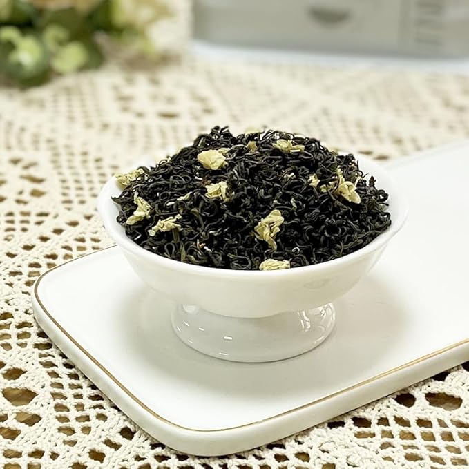 XIEJINJI Jasmine Tea Loose Leaf, 7.1 oz(200g), 100% Pure Natural Jasmine Flower, Traditional