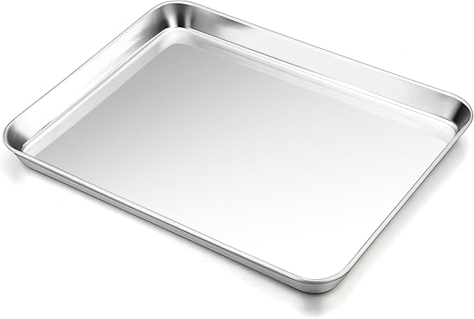 P&P CHEF 16 Inch Baking Cookie Sheet, Oven Pan Tray Stainless Steel Sheet Pan for Kitchen, Oven