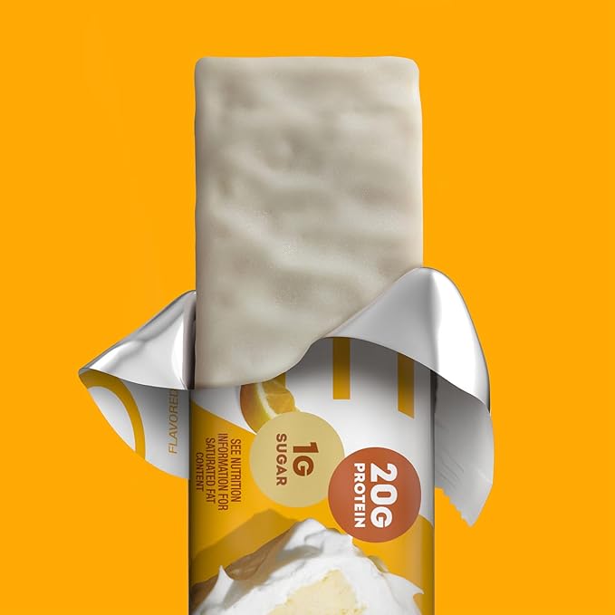 ONE Protein Bars, Lemon Cake, Gluten Free with 20g Protein and 1g Sugar, Pantry Staples, 2.12 oz