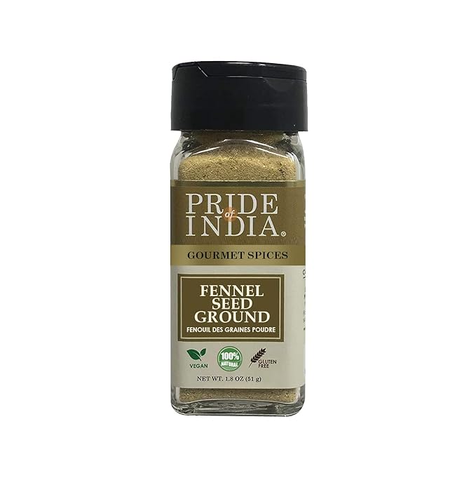 Pride of India – Fennel Seed Ground – Natural & Gourmet Spice – Perfect Addition to
