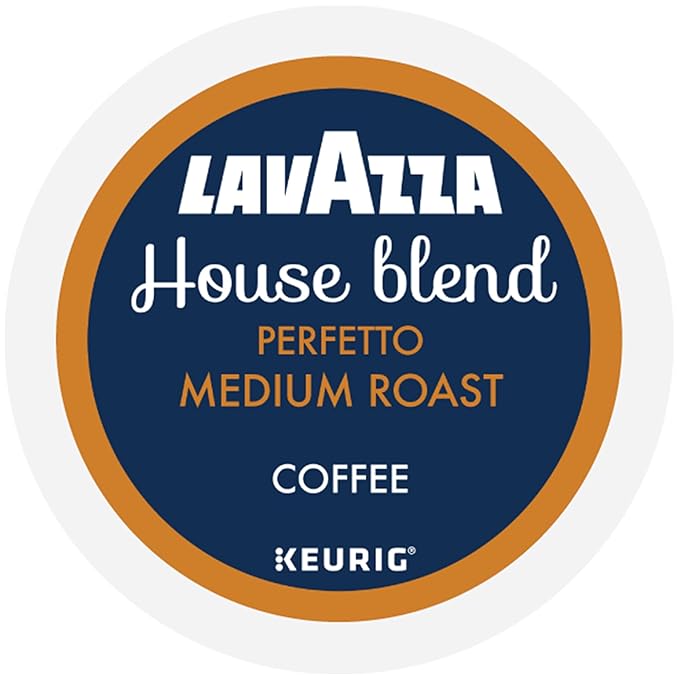 Lavazza House Blend Perfetto, Single-Serve Keurig K-Cup Pods, Medium Roast Coffee, 60-Count Box (6