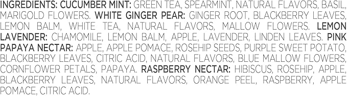 Tea Forte Mariposa Presentation Box Tea Gift Sampler, 20 Count, 2 of Each Variety Individually