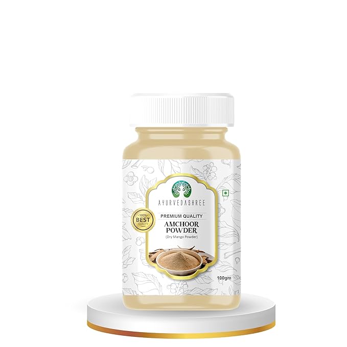 AYURVEDASHREE AMCHOOR POWDER 100g All Natural | Salt Free | Vegan | NON GMO | Amchur (Dried Mango)