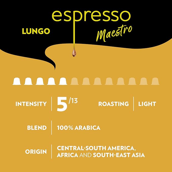 Lavazza Espresso Favorites Collection of Aluminum Capsules Compatible with Nespresso* Original