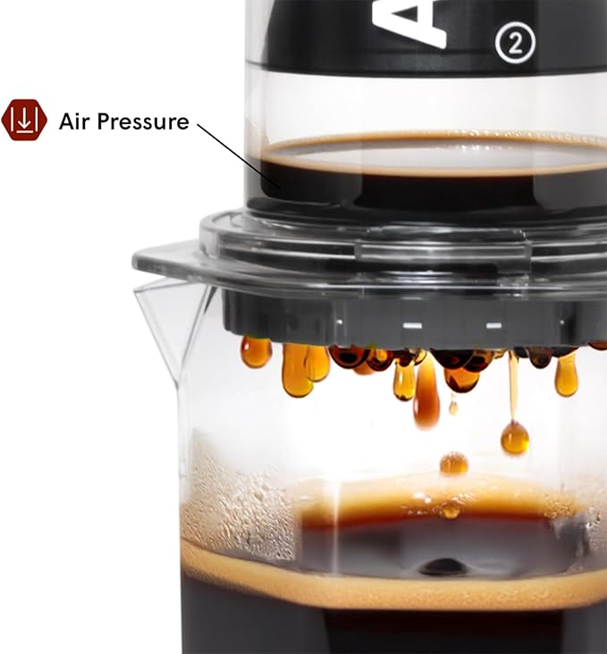 AeroPress Clear XL Coffee Press ??3 in 1 Brew Combines French Press, Pourover, Espresso, Full