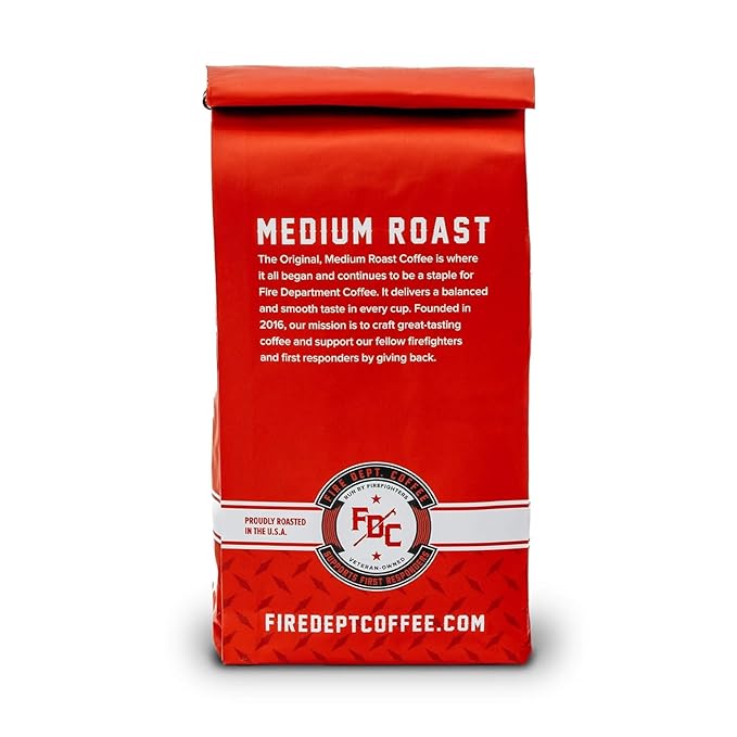 Fire Department Coffee - Gives Back to Firefighters - Original Medium Roast Ground Coffee
