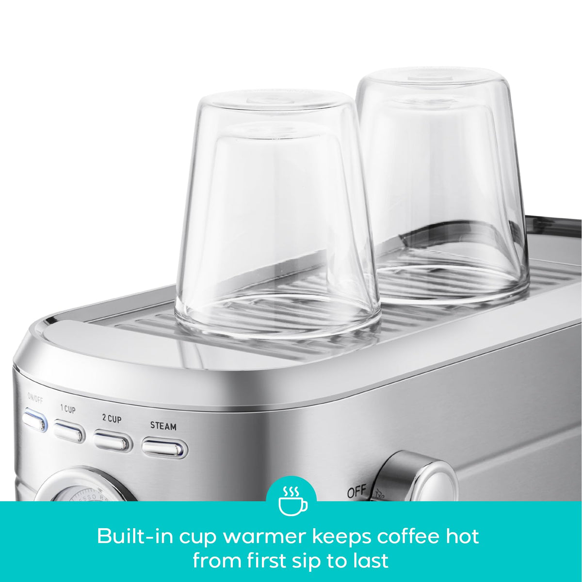 CASABREWS CM5418 Compact Espresso Machine with Milk Frothing Steam Wand
