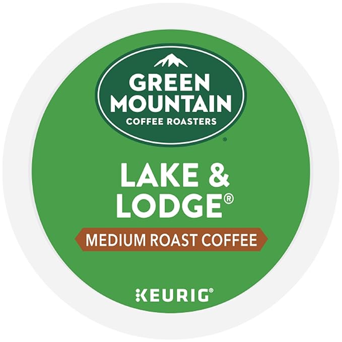 Green Mountain Coffee Roasters Lake and Lodge Blend Keurig Single-Serve K-Cup pods, Medium Roast