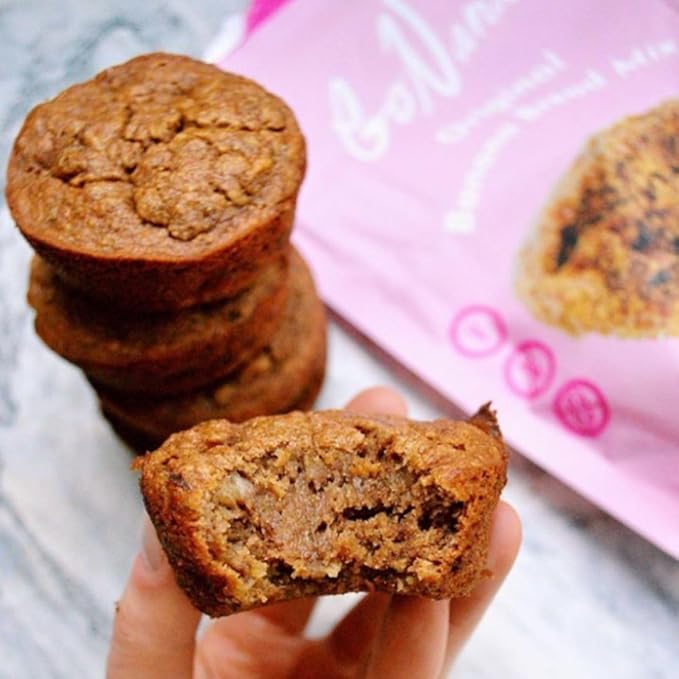 GoNanas Original Oat Flour Banana Bread Mix, Suitable for Plant Based Vegan Diets, Gluten Free