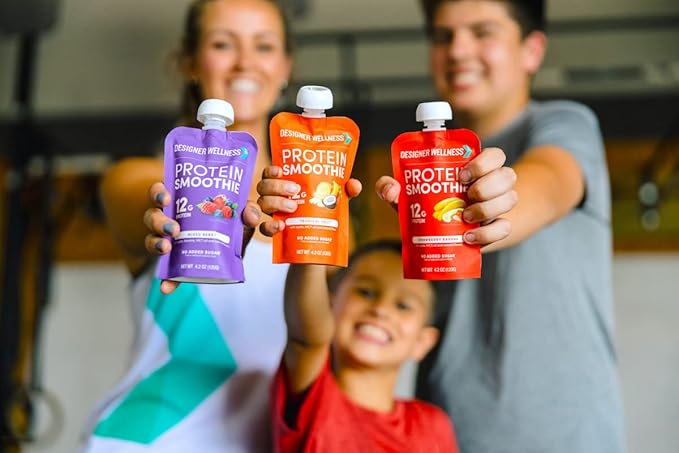 Designer Wellness Protein Smoothie, Real Fruit, 12g Protein, Low Carb, Zero Added Sugar
