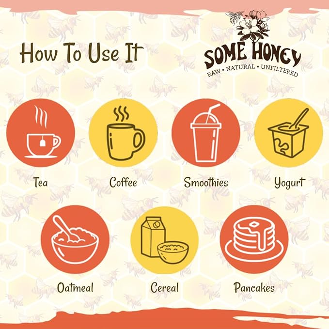 Some Honey Raw & Unfiltered Buckwheat Honey – 100% Pure U.S. Honey – USDA Grade A – All-Natural