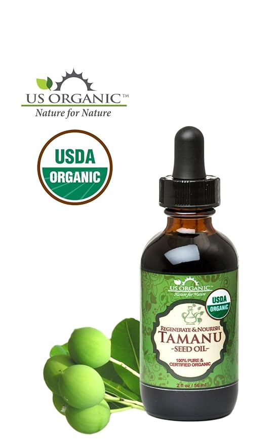 US Organic Tamanu Oil, USDA Certified Organic, 100% Pure Virgin Cold Pressed Unrefined, Dark Green
