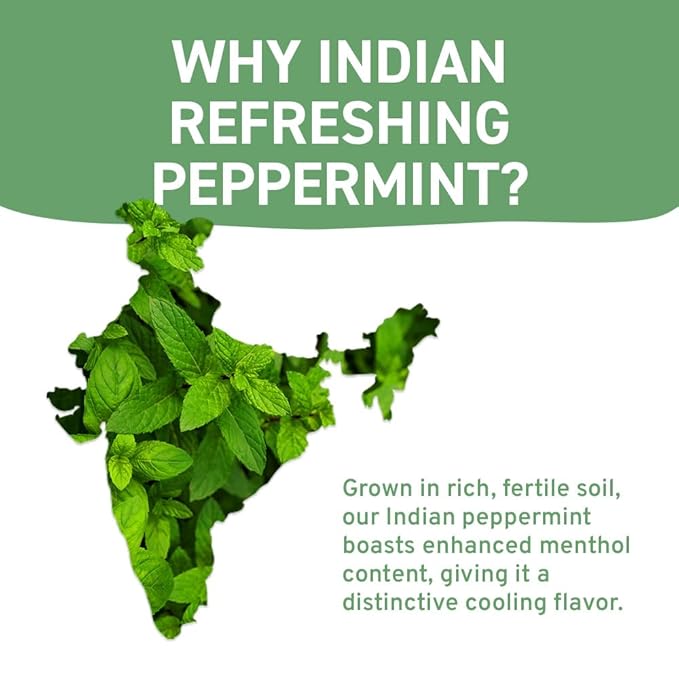 HANDPICK, Peppermint Tea, Eco-Conscious Tea Bags - 100 Count | Caffeine Free, Non-GMO | Minty