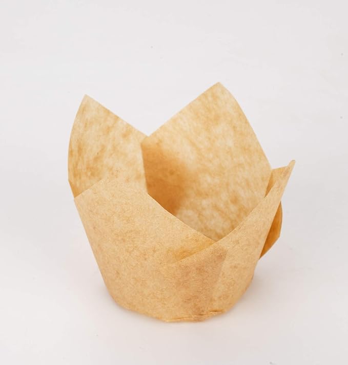 GOLDEN APPLE, 200 Pcs Tulip Cupcake Liner Baking Cup Muffin Tins Cups for Weddings, Birthdays, Baby