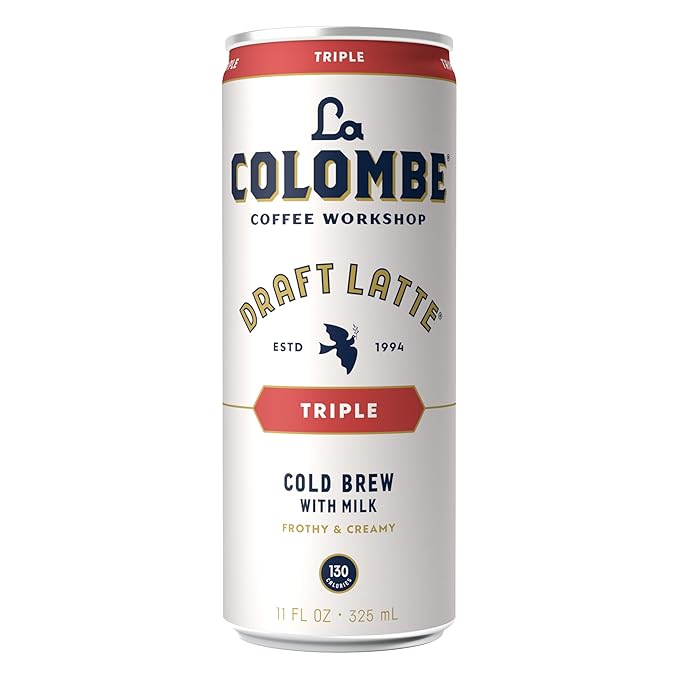 La Colombe Coffee, Triple Draft Latte, 11 fl oz Cans (Pack of 12), Coffeehouse Quality Cold Brew