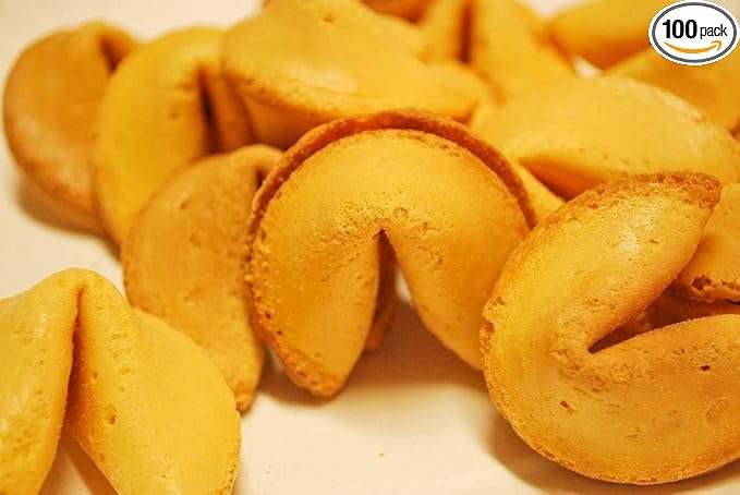 Shop&Save Individually Fresh crispy Wrapped Fortune Cookies Perfect for Snacks, Lunch, Picnic