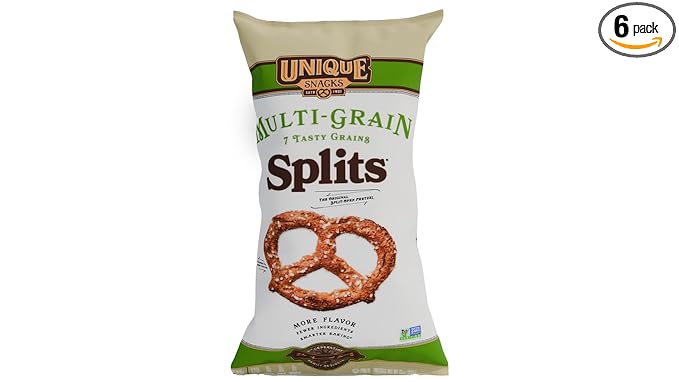 Unique Snacks - Multi Grain Splits Pretzels, Homestyle Baked, Certified OU Kosher and non-GMO, 11