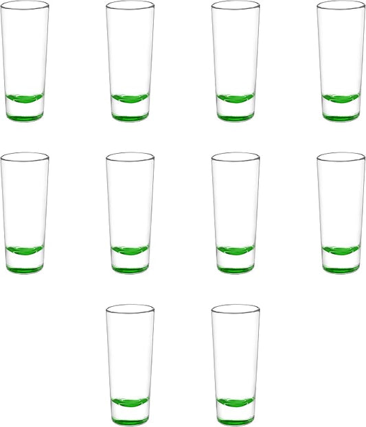 DISCOUNT PROMOS Cordial Shooter Shot Glasses 2 oz. Set of 10, Bulk Pack - Great for Birthdays