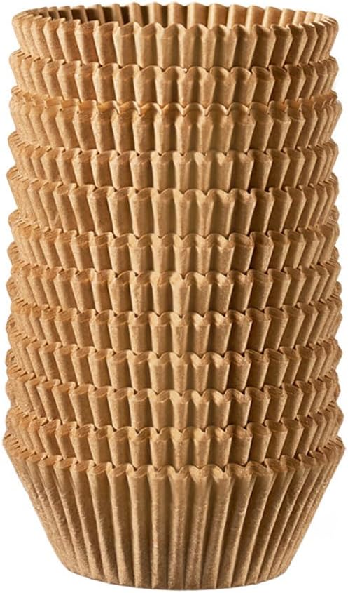 Gusto [500Pcs] Kraft Standard Cupcake Liners for Baking - Food Grade & Grease-Proof Muffin Liners