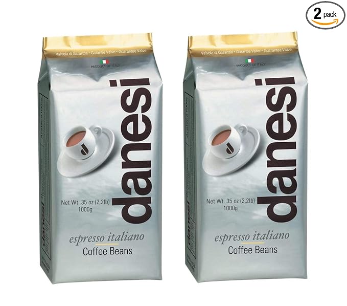 Danesi Caffe Italian Whole Coffee Beans - Espresso Coffee Beans and Medium Roast Whole Bean