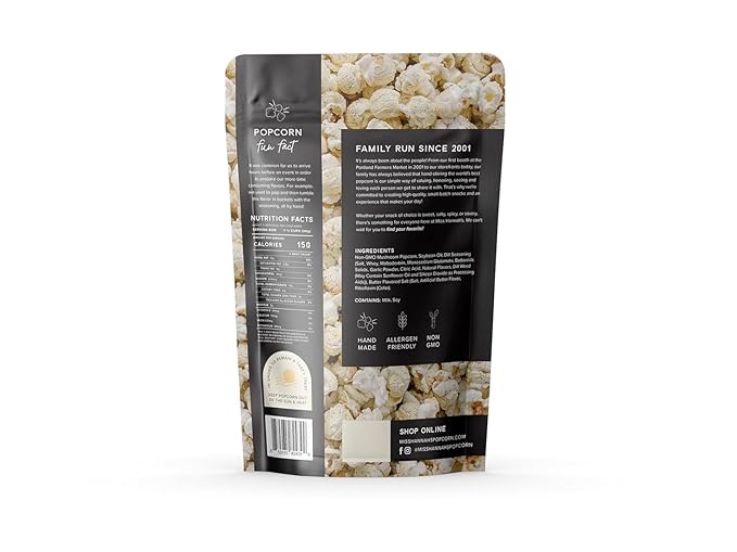 Miss Hannah's Gourmet Pickles & Popcorn - Ranchy Dill Flavor | Lightly Dusted, Gluten-Free Gourmet