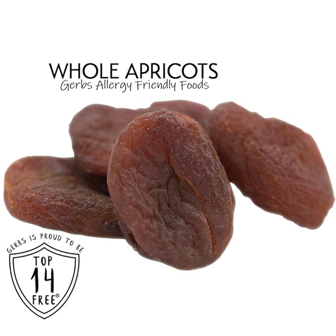Gerbs Dried Apricots 2 lbs. | Unsulfured, No Additives, Resealable Bag | Naturally Sweet & Chewy |