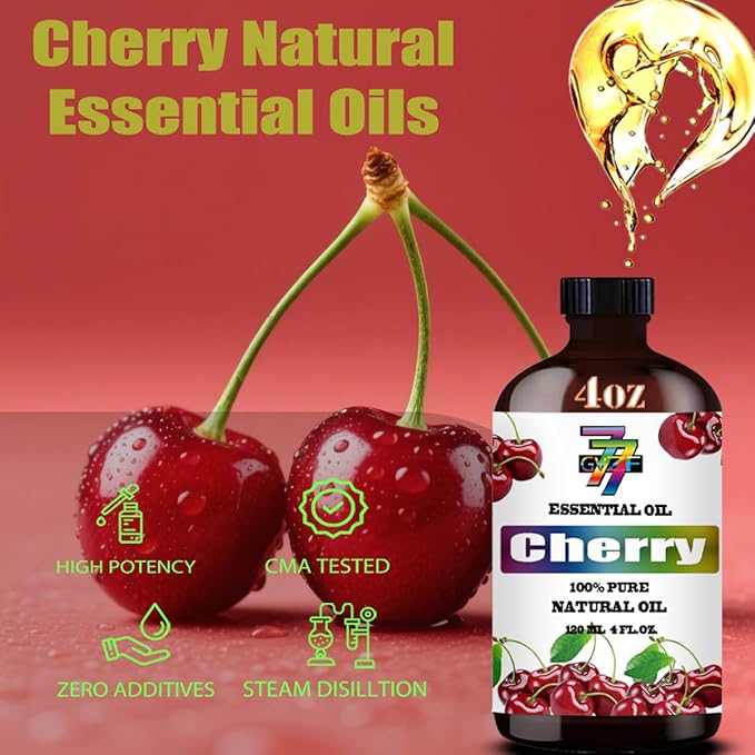 Cherry Essential Oil (4 oz / 120 ml) ??Cherry Oils for diffusers, humidifiers, Home Baths, Cleaning